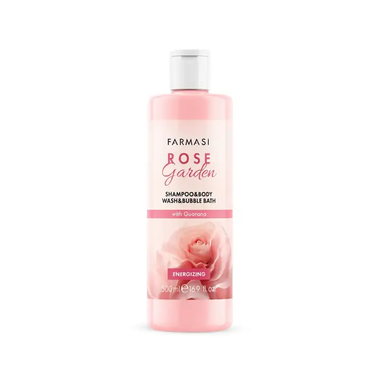 image of Rose Garden Sampon, Gel de Dus si Spuma de Baie 500ml